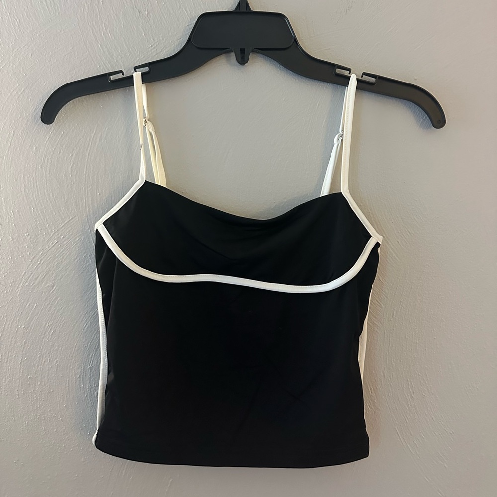 Princess Polly Black and White Tank Top